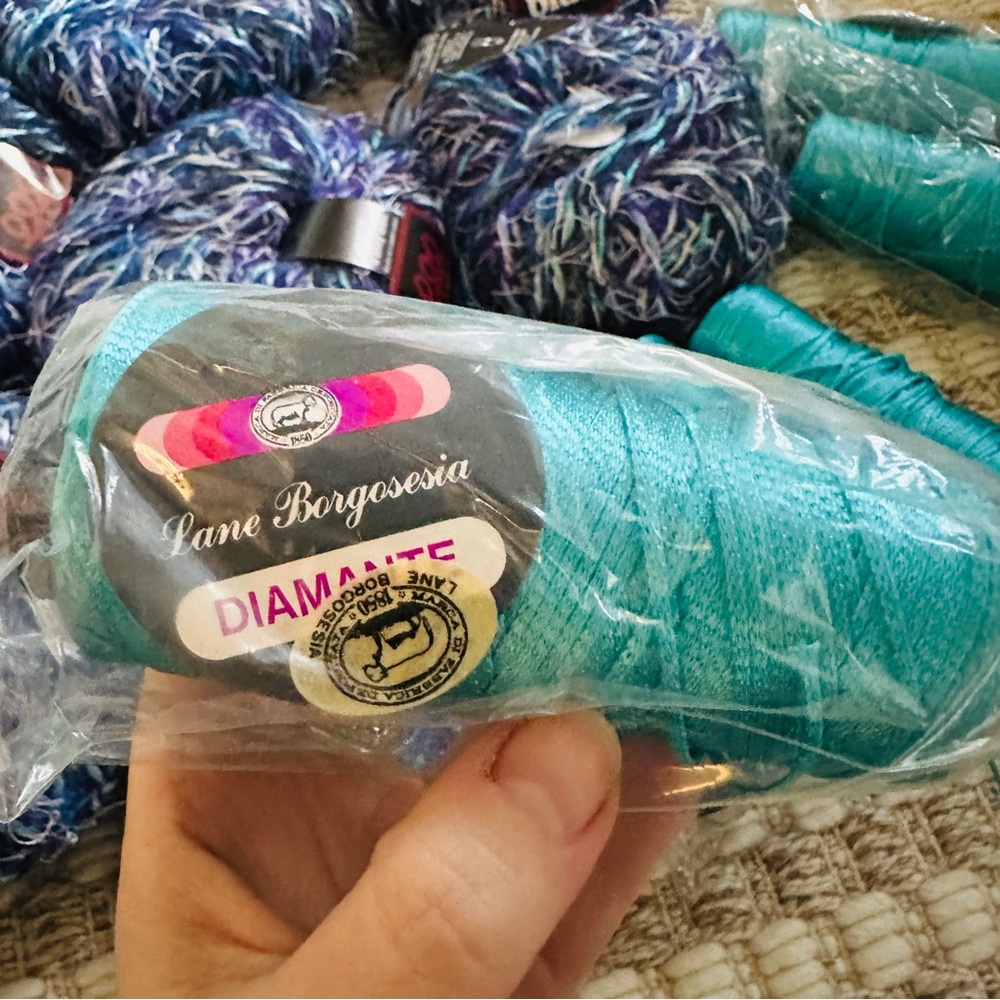 🧶 Bundle of 13 Yarn Skeins, Anna Blatt‎ & Lane Borgosesia - Picture 7 of 9